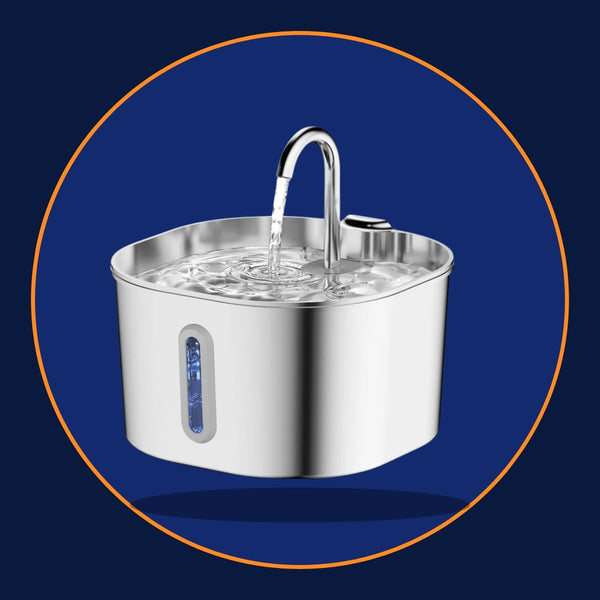Stainless Steel Cat Water Fountain 2.2L