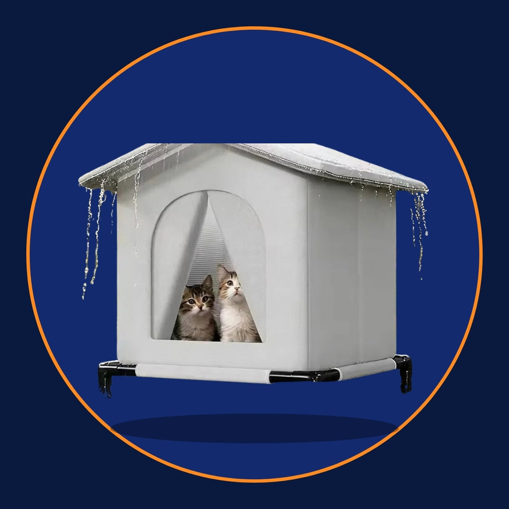 Waterproof Elevated Outdoor Cat House